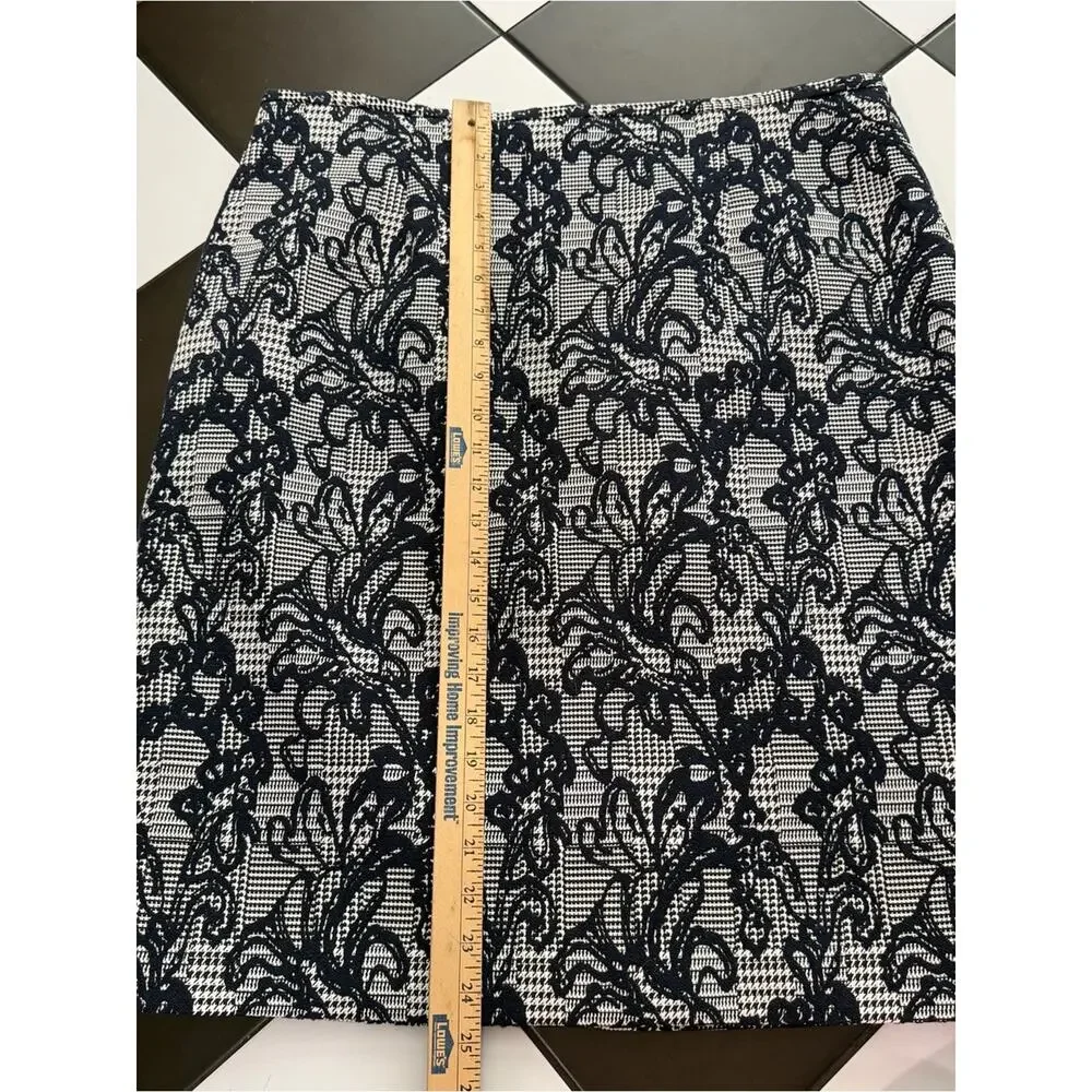 X2 Brooks Brothers Purple Plaid Mini Skirt and Black White Floral NEW